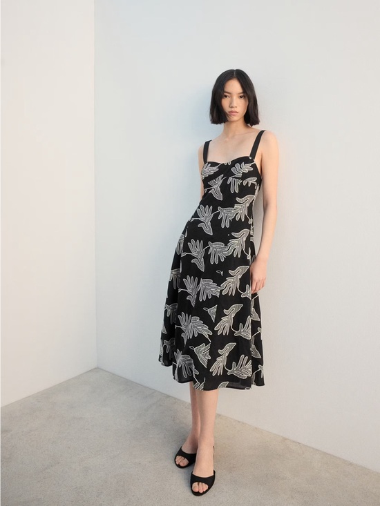 Mango Dresses & Skirts - NWT (size 6) MANGO LORAL EMBROIDERY DRESS